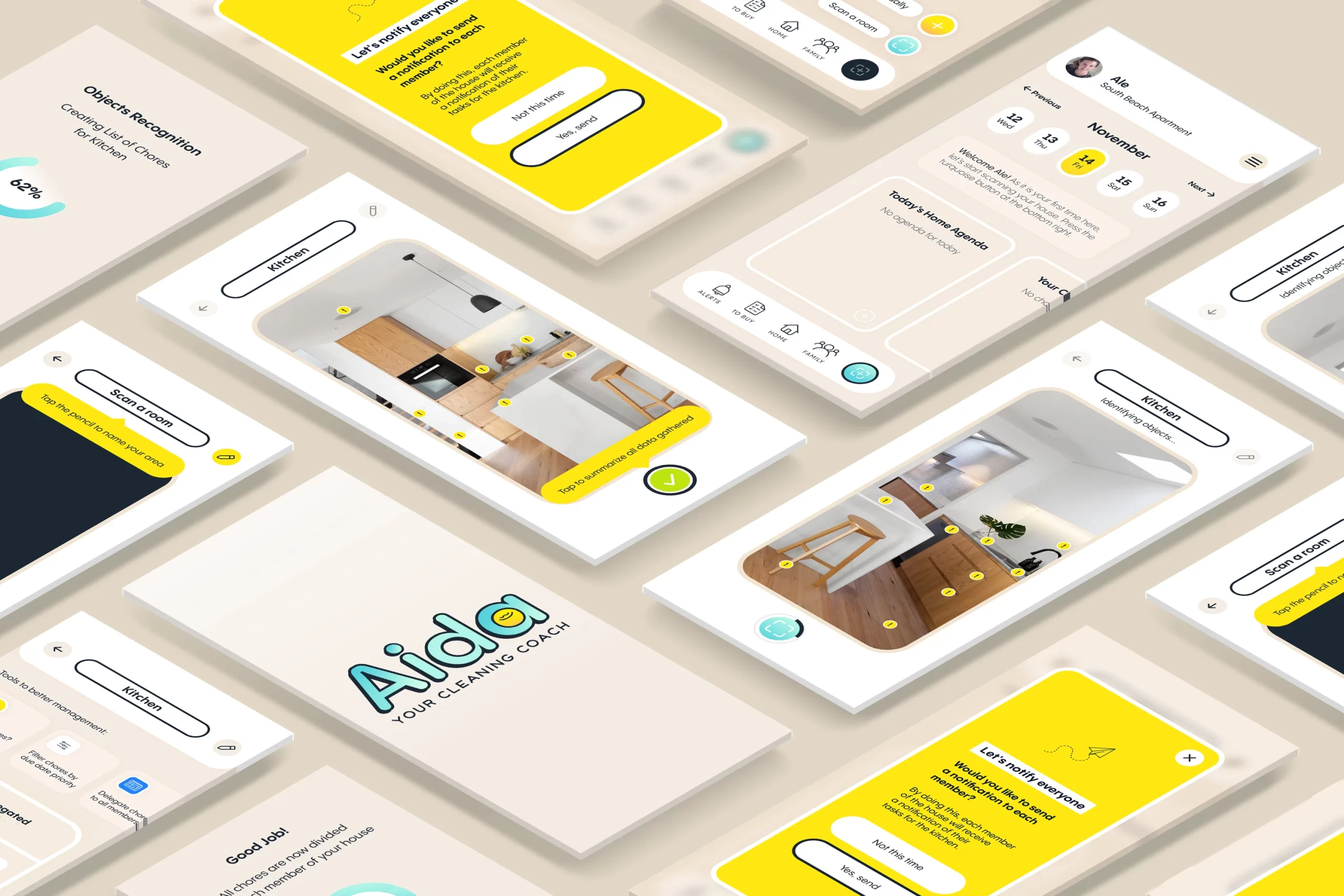 00 Aida App Main Screens UI